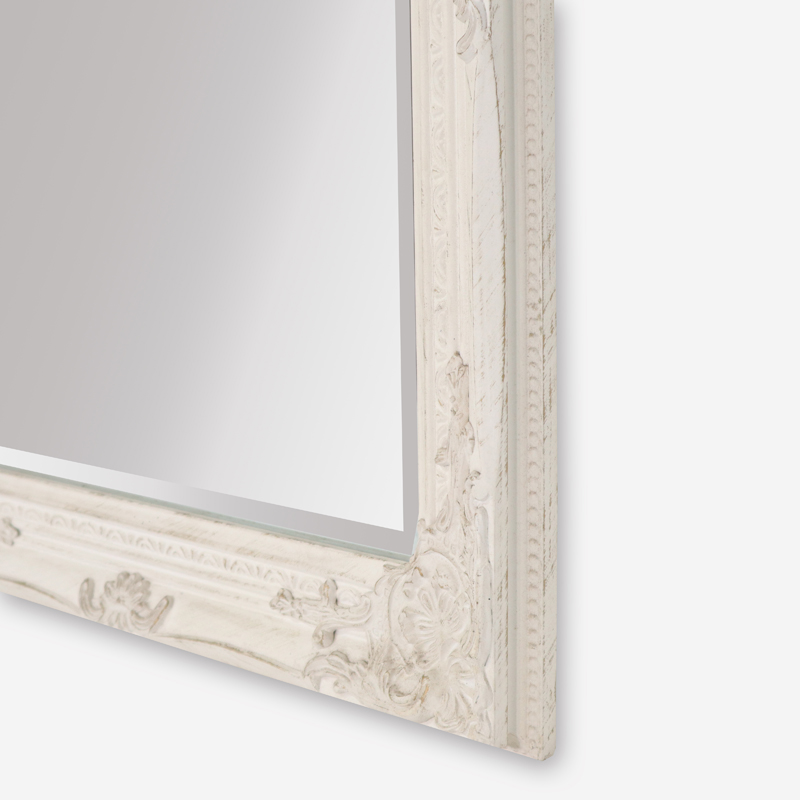 white rectangle mirror